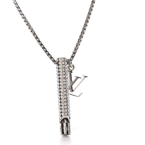 lv necklace replica free shipping|louis vuitton whistle necklace.